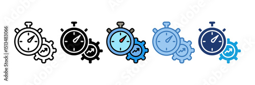 Stopwatch Icon Element For Design