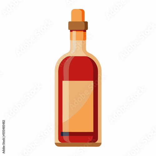 National Rum Day Vector Illustration with Bottles and Cocktails