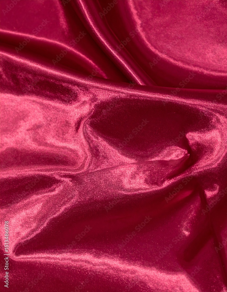Obraz premium Dark red glossy silk cloth texture close view background
