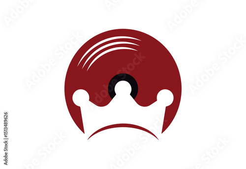 Crown and Vinyl Record Logo – Stylish SVG Icon Design for Music Royalty, DJs, Record Labels, and Audio Branding Projects