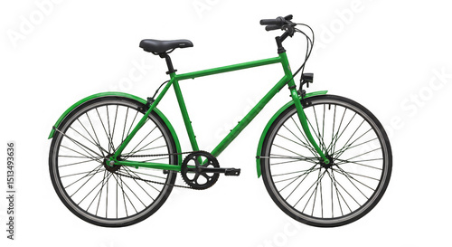 Striking green bicycle presented with dynamic visual effects against stark black backdrop