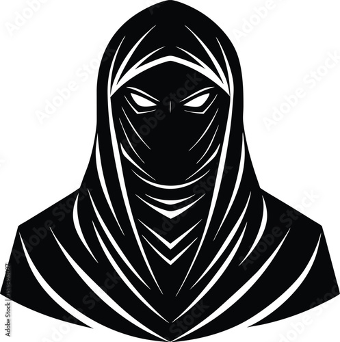 arab woman in a black dress