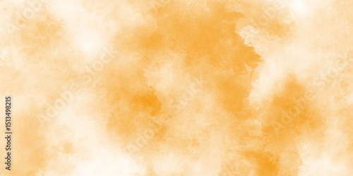 Abstract orange painted watercolor paper background, Old white watercolor paper background, minimal gauze texture background, Light watercolor wall art to create a clean and modern background .