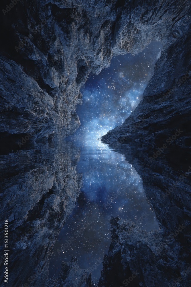Fototapeta premium Cosmic Reflection in Canyon