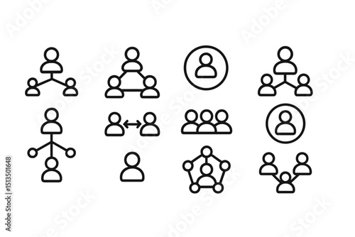 Network diagrams illustrate various relationships and connections among individuals in a professional environment