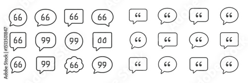 Various speech bubble illustrations featuring numbers for use in creative projects or graphic design