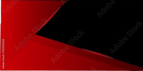 Modern Abstract geometric red and black color Background. Motion, sport, lines. Poster, wallpaper, Landing page. Vector Illustration