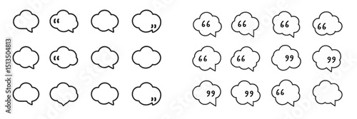Various speech bubble designs for creative communication or expressive elements in graphic design projects