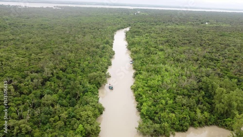 Sundarban,Bangladesh.Drone View.