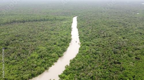 Sundarban,Bangladesh.Drone View.