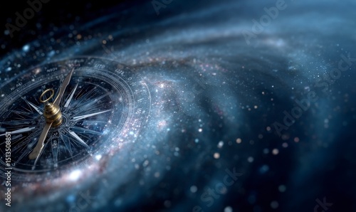 Compass in Cosmic Swirl
