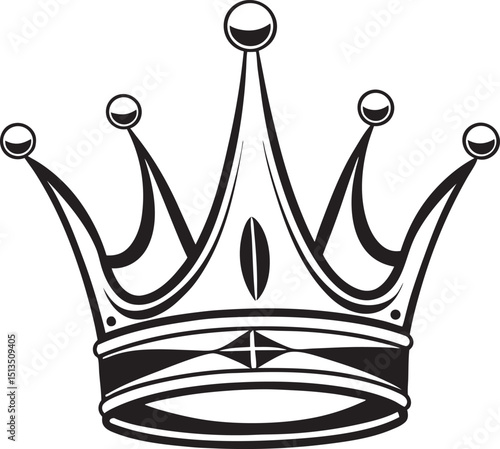  crown isolated on white