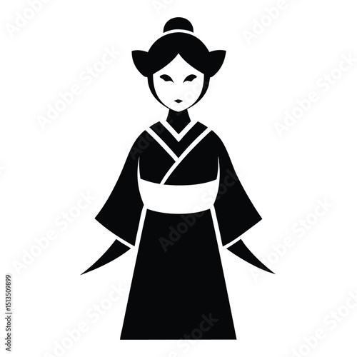 japanese girl in traditional costume