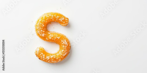 Elegant Egg Tart Shaped Letter S Design for Branding or Packaging