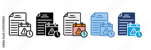 Tax Deadline Icon Element For Design