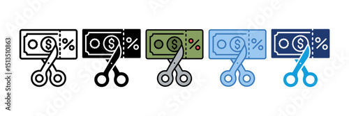 Tax Deduction Icon Element For Design