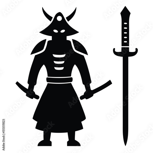 medieval knight with sword