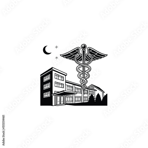  Set of private houses, hand drawn, vector illustration