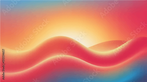 A digital art illustration showcasing a seamless, abstract gradient background. The central focus is a softly blurred, geomatic pattern seamlessly blending from a gentle blue orange 