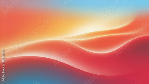 A digital art illustration showcasing a seamless, abstract gradient background. The central focus is a softly blurred, geomatic pattern seamlessly blending from a gentle blue orange 