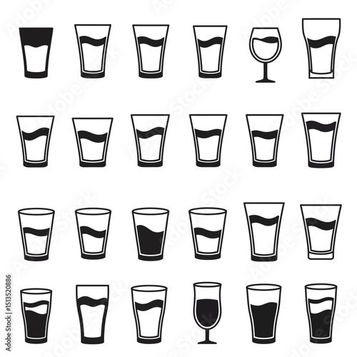 set of weather glass