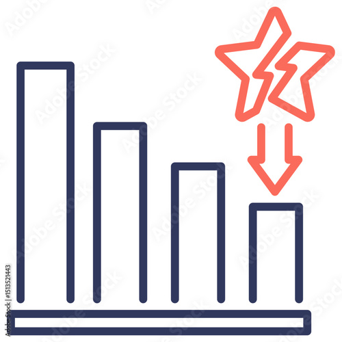Reputation Loss Dual Tone Icon