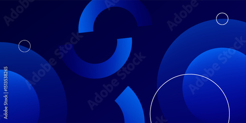 Abstract blue geometric background. Dynamic shapes composition. vector eps 1o