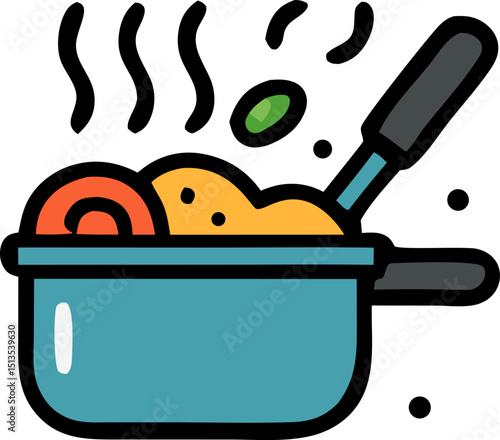 Clean eating meal preparation icon featuring fresh ingredients and simple recipes for quick and nutritious food choices. Healthy eating habits nutritious food choices time saving meal solutions