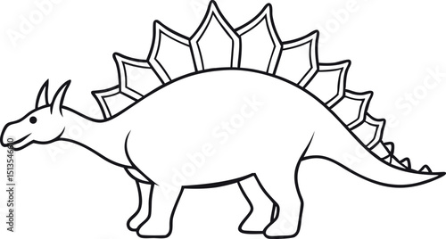 Stegosaurus Illustration Design