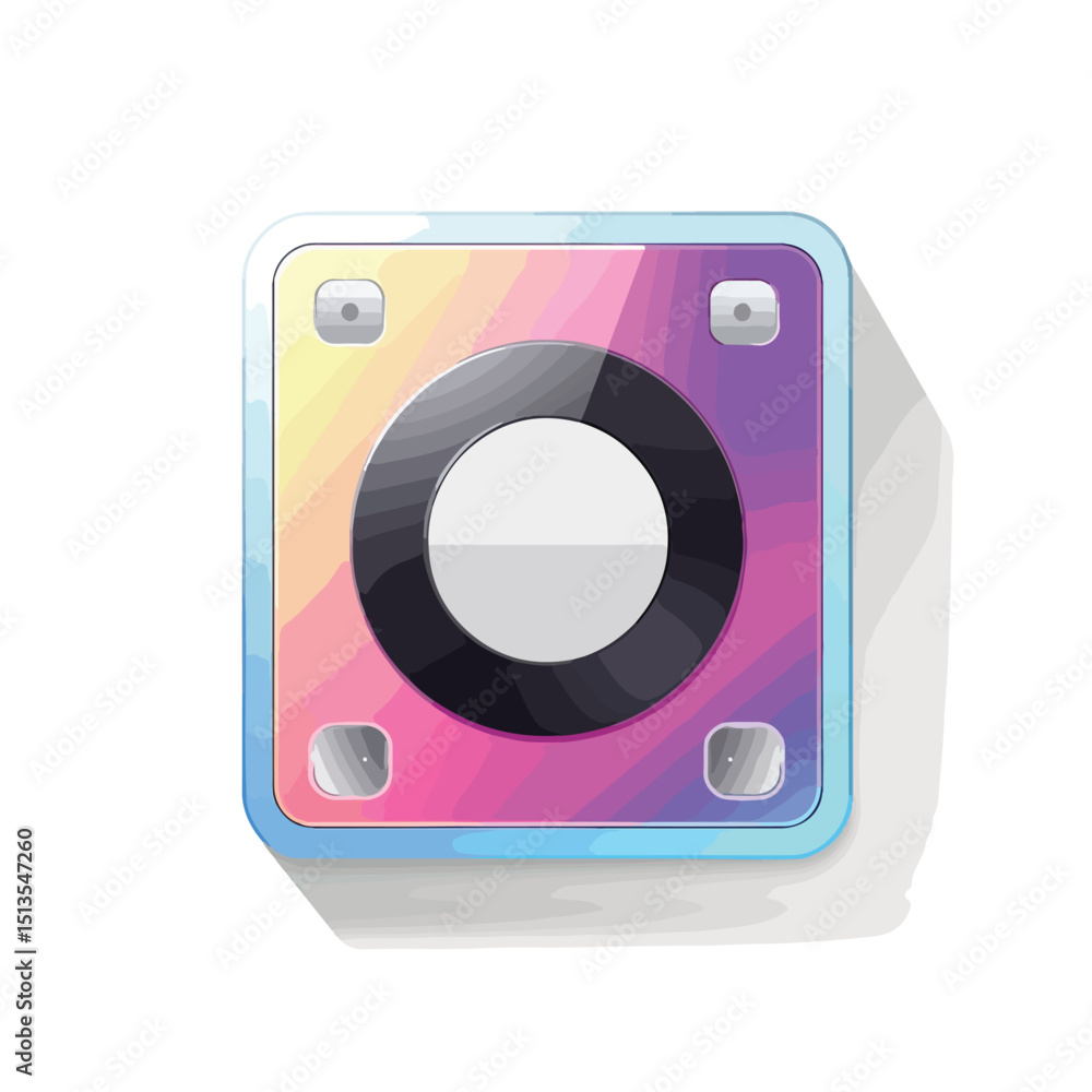 Fototapeta premium Modern Music Player Icon Vector Illustration for Graphic Design Projects