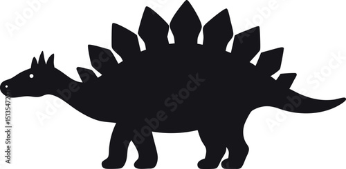 Stegosaurus Vector Illustration Design