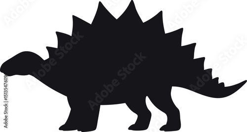 Stegosaurus Vector Illustration Design