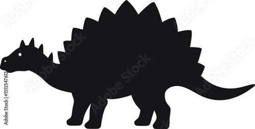Stegosaurus Vector Illustration Design