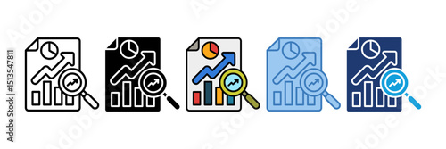 Statistical Analysis Icon Element For Design