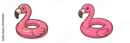 Playful pink flamingo pool float designed for summer fun at beaches and backyard pools