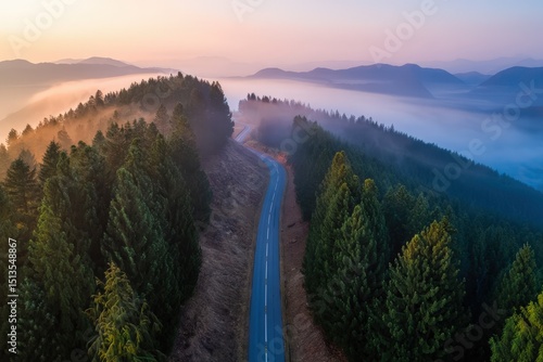 Mountain Road at Dawn