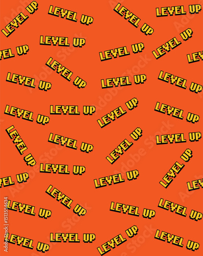 Retro Style Video Game Progress Design