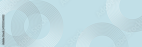 Modern abstract background. Glossy white gradient circle lines. Minimal geometric pattern. Simple graphic elements. Futuristic concept. Suitable for cover, poster, banner, brochure, eps10.