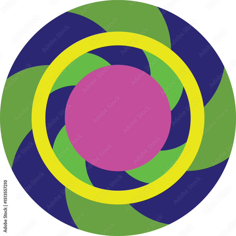 Obraz premium Abstract Circular Geometric Pattern design