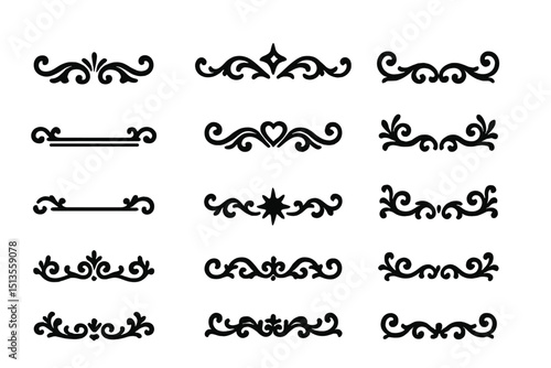 Elegant decorative borders for design projects, suitable for invitations and branding materials