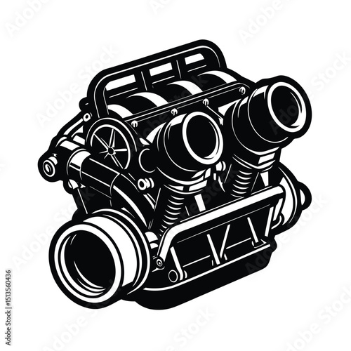 Turbocharged Inline 6 with Aggressive Angles