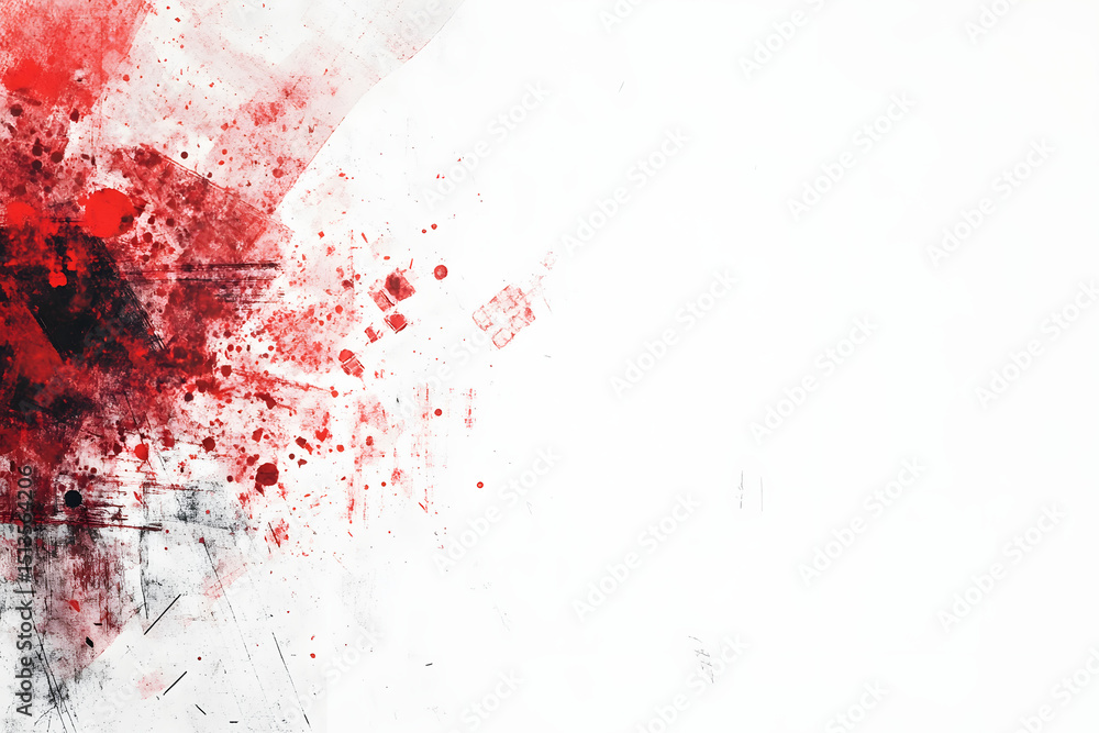 Abstract Vibrance: Splashing Colors on Pure White Abstract Vibrance: Splashing Colors on Pure White