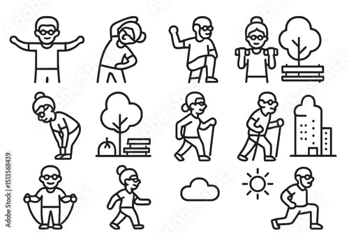 Engaging in various outdoor activities for a healthy lifestyle in a city park during daytime