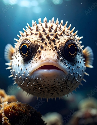 detailed image of a puffer fish