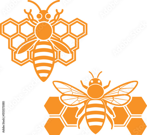 bee and honey