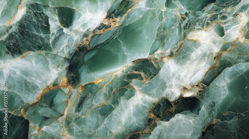 Lush rainforest-inspired green marble with natural vein patterns, ideal for luxury interiors and eco-conscious product backgrounds