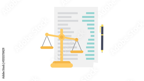 Law and Justice Legal Balance Scales