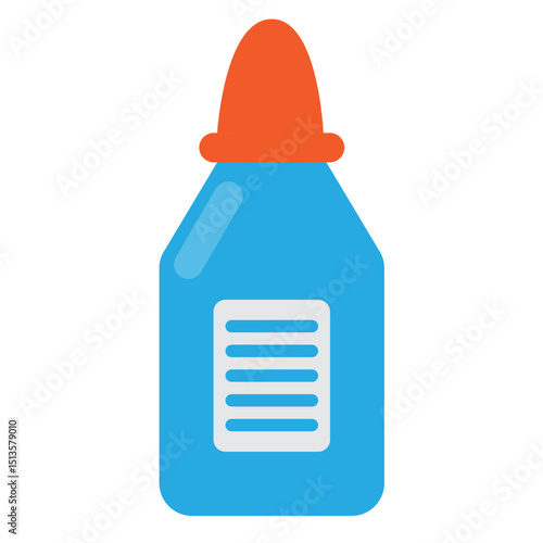 Blue Glue Bottle Icon