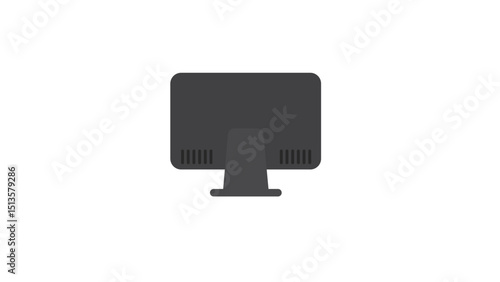 Black Computer Monitor Icon