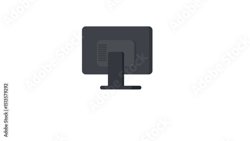 Black Desktop Monitor Icon